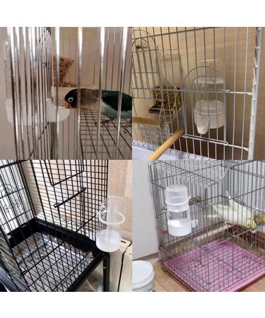 Automatic Bird Water Dispenser - 2 Piece Plastic Feeders for Small & Medium Birds (Parrots Pigeons) | 220ml/415ml - Buy Online on GoSupps.com