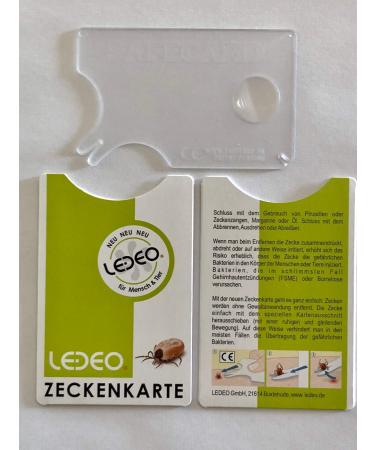 Tick card with magnifying glass - short description and cover - Top