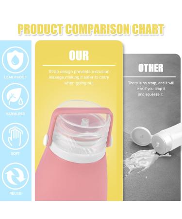 Buy Noideeer 18-Piece Silicone Travel Bottle Set - Leak-Proof TSA Approved for Shampoo Lotion & Gel - Includes Labels & Transparent Bags - Perfect for Travel - Buy Online on GoSupps.com