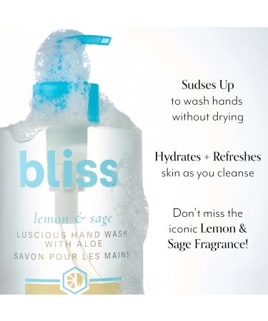 Bliss Lemon & Sage Hand Wash with Aloe & Body Butter Duo Hydrating Cleanse & Nourishing Moisture Refreshing Scent - Cruelty-Free Paraben-Free Skincare Gift Set - Buy Online on GoSupps.com