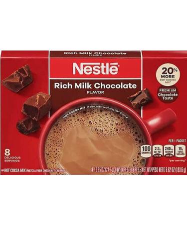 Nestle Hot Cocoa Mix Rich Milk Chocolate 8 x 0.85 ounces Carton