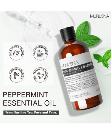 MUNUSNA Lavender Essential Oil and Peppermint Essential Oil Premium Grade Pure & Natural Essential Oils for Hair Body Skin Aromatherapy Diffuser Meditation Massage Home Candle Soap Bath Bomb - Buy Online on GoSupps.com