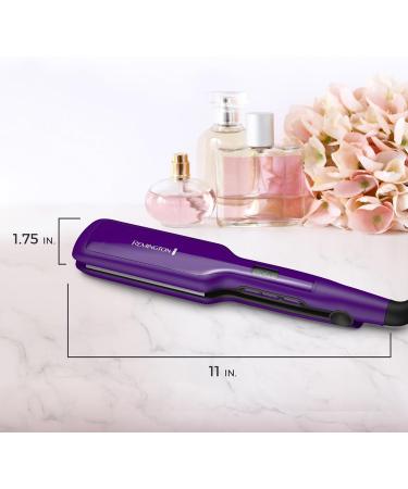 Buy Remington 1 3/4" Flat Iron - Hair Straightener with Anti-Static Tech Quick Heat Up & 60 Min Auto Shut-Off - 30% Longer Ceramic Plates - Purple Titanium Ceramic - Buy Online on GoSupps.com