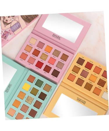 FOMIYES 2 Pcs Glitter Eye Shadow Eyeshadow Rainbow Makeup Accessories Eyeshadow Palette Polarized Childhood 1 count (Pack of 1) Greenx2pcs - Buy Online on GoSupps.com