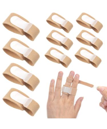 10Pcs Finger Splints Medically Approved Finger Tape Finger Buddy Wraps for Mallet Fingers Curled Finger Broken Finger Finger Brace Straps for Osteoarthritis Finger Joint