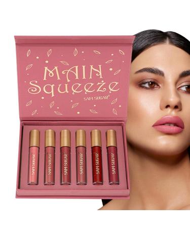 Sloane 6 matte non-stick waterproof liquid lipsticks for women natural oil-free makeup by Sloane