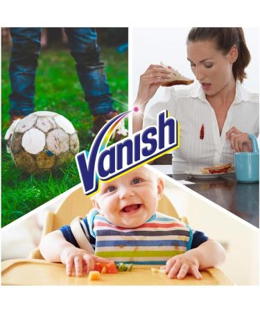 Vanish - Oxi Action - Multi Stain Spray for Couloured Garments and Fabrics - 500ml Pre-Treat Spray Without Chlorine Bleach (6 x 500ml) 500 ml (Pack of 1) - Buy Online on GoSupps.com