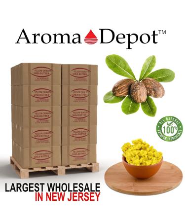 100% Pure Yellow Grade A Raw African Shea Butter 16 oz - Natural Unrefined Moisturizer for Skin, Hair, and Face - Buy Online on GoSupps.com