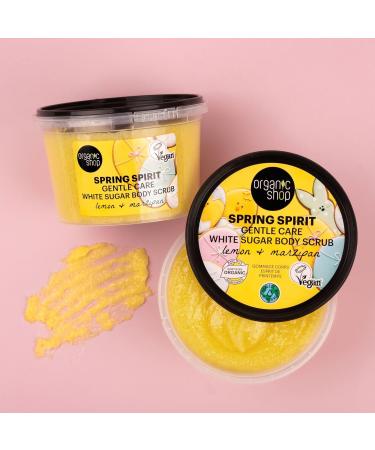 Organic Shop Spring Spirit Gentle Care White Sugar Body Scrub 250 ml Lemon & Marzipan 250 g (Pack of 1) - Buy Online on GoSupps.com