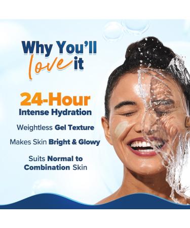 Aqualogica Glow+ Hydra Gel Moisturizer with Vitamin C & Papaya | 24-Hour Hydration for Glowing Skin | Quick Absorbing | 200g (7.1 Oz) - Best International Shipping - Buy Online on GoSupps.com