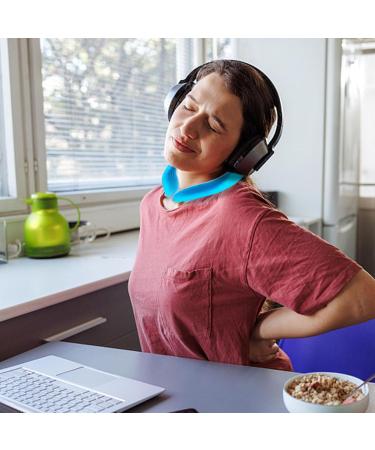 Neck Cooling Tube Wearable Cooling Tube for Summer Portable Neck Coolers for Fitness Multipurpose Cooling Products for Work Fitness Blue - Buy Online on GoSupps.com