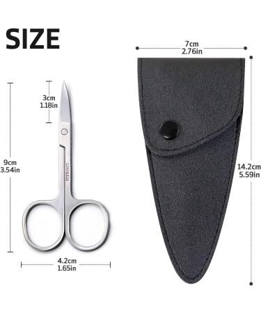 Sularpek Professional Stainless Steel Cuticle Nail Scissors - Multi-Purpose for Nails, Nose Hair, Eyebrow, Moustache - Buy Online on GoSupps.com