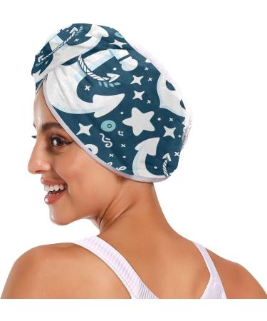Buy Spear Rudder Blue Hair Towel 2 Pack | Super Absorbent Quick Dry Hair Turbans for Women & Girls - International Shipping - Buy Online on GoSupps.com