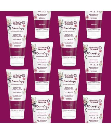 Umberto Giannini Flowerology Mulberry Temporary Hair Colour Mask 200ml - Vegan & Cruelty-Free - Buy Online on GoSupps.com