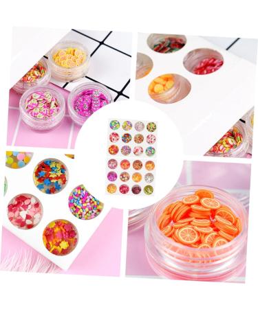 minkissy 72 Boxes Fruit Slice DIY Manicure Lip Gloss Base Nail Ceramics Manicure Charms Bracelet Beads Copydex Glue Candy Beads Candy Necklace Kit De Manicura Pva Glue Polymer Clay Set - Buy Online on GoSupps.com