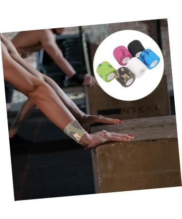 FRCOLOR 6pcs Self-Adhesive Elastic Basketball Knee Pads & Finger Sleeves | Sports Athletic Cohesive Ankle Scar Tape & Non-Woven Fabric | Ultimate Fitness & Elasticity - Buy Online on GoSupps.com