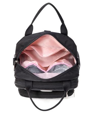 Small Waterproof Baby Diaper Bag Tote Messenger Backpack-Black - Buy Online on GoSupps.com