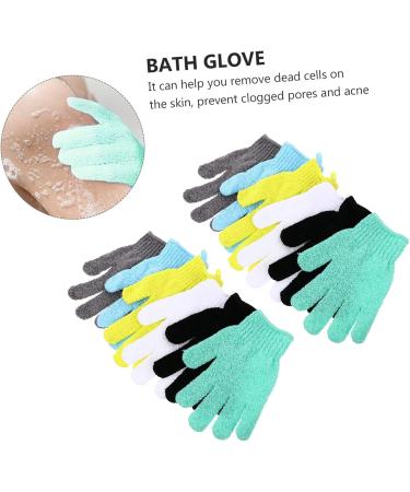 12pcs Exfoliating Bath Gloves & Washcloths Korean Shower Scrubber Set for Women | Soft Polyester Exfoliate Mitts - Buy Online on GoSupps.com