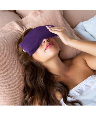 Hihealer Lavender Aromatherapy Weighted Eye Mask for Yoga & Meditation - Purple & White - Buy Online on GoSupps.com