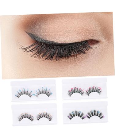 Beavorty 8 Pairs Sequin False Eyelashes Natural False Lashes Handmade Eye Lashes Natural False Eyelashes Pesta as Postizas Naturales Artificial Eyelashes Cosplay Chemical Fiber Decorate - Buy Online on GoSupps.com