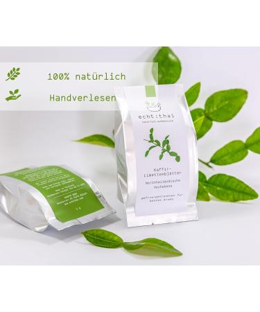 echtthai Kaffir lime leaves pack of 8 pieces 8 x 2 g suitable for Thai Curry freezedried box of 8 pieces - Buy Online on GoSupps.com
