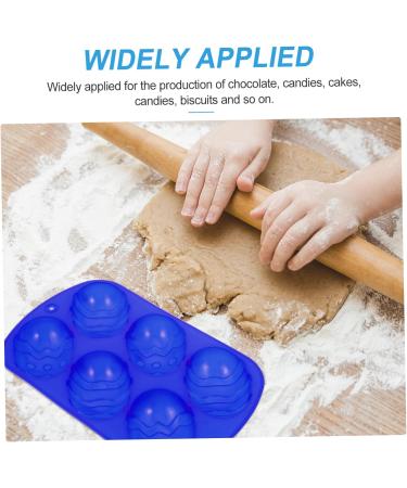 Cabilock Silicone Mold 6 Pcs Six Egg Mold Silicone Molds Capacillos para Cupcake Easter Egg Shaped Molds Chocolate Mold 22.2X12.7CMx3pcs Bluex3pcs - Buy Online on GoSupps.com