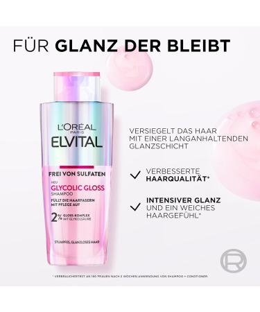  L'Oreal Paris L'Or al Paris Elvital Glycolic Gloss Shampoo Conditioner Conditioner 5 Minutes for Dull Hair Care Routine for Healthy and - Buy Online on GoSupps.com