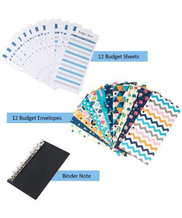 All-in-One Cash Envelope System Wallet - 12 Budget Envelopes & Sheets for Family Budgeting | Personal Finance Organizer (Black - Buy Online on GoSupps.com