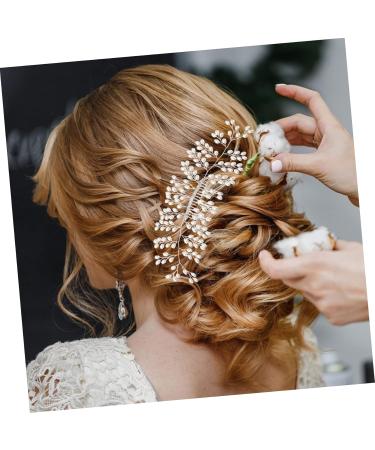 Ipetboom Bridal Hair Accessories Tiara Bridal Hair Comb Wedding Hair Comb Women Hair Comb Bride Pearl Accessories White Wedding Hair Accessories - Buy Online on GoSupps.com