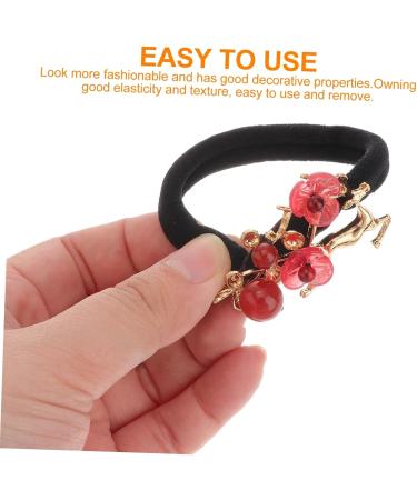 LALAFINA Hair Tie Hair Accessories for Women for Girls Hair Ribbons for Girls Flower Hair Elastics Chiffon Hair Band Womens Scarfs Multi-functional Hair Scrunchies Scarf Scrunchies - Buy Online on GoSupps.com
