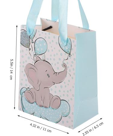 Toyandona 12-Set Storage Bags for Shower - Eco-Friendly Paper Candy Bags Elephant Party Favors Baby Gifts Christmas & Vacation Toddler Blue - Buy Online on GoSupps.com