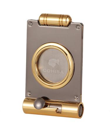 Portable Cigar Cutter Guillotine Built-in Cigar Punch Sharp Blade Premium Stainless Steel Cigars Accessories Tool Gift for Men - Buy Online on GoSupps.com