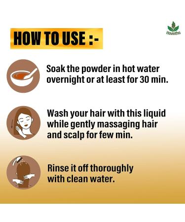 Organic Natural Hair Shampoo with Amla, Reetha, Shikakai, and Methi Dana Powder - 227g (8oz) | Advanced Hair Wash - Buy Online on GoSupps.com