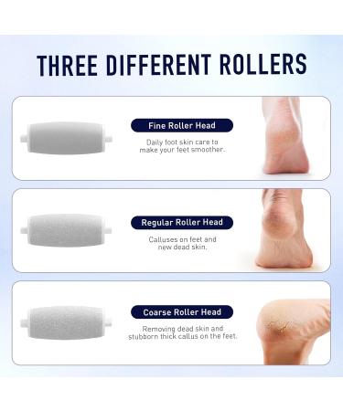Electric Foot Callus Remover Easkep - Rechargeable Portable Pedicure Kit 16 in 1 Waterproof Tools for Hard Cracked Skin - Professional Foot File (Silver - Buy Online on GoSupps.com