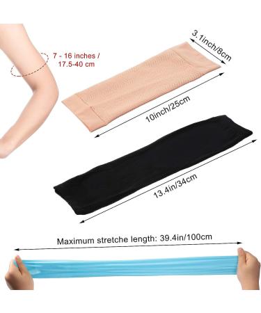 8 Pairs Arm Shapers Set - Women's Upper Arm Compression Sleeve Set with Cooling Technology and Thumb Hole - Slimming Arm Warps for Sun Protection - Buy Online on GoSupps.com
