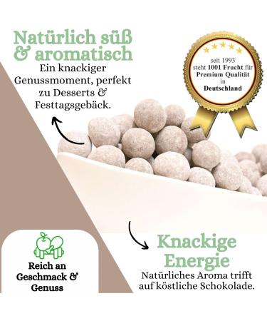  1001 Frucht 1001 Frucht | Elegant Chocolate Covered Coffee Beans and a Touch of Powdered Sugar - "Royal Quality" - Coffee - 1001 Fruit - Exclusive - Nuts - Dried Fruits - Spices - 1000 g - Buy Online on GoSupps.com