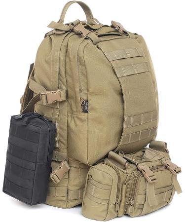 Tacticool 2 Pack Molle Pouches - Compact Water-Resistant EDC Pouch Set (2 Pack, Black) - Buy Online on GoSupps.com