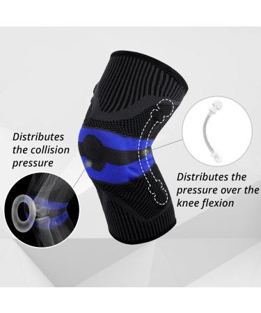 Milaiun Kniebandage 2-Pack - Compression Knee Supports for Men & Women with Stabilizers & Gel Upholstery - Perfect for Arthrosis & Sports - Buy Online on GoSupps.com