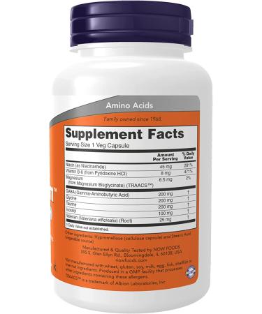 Now Foods True Calm 90 Veg Capsules - Natural Stress Relief Supplement - Buy Online on GoSupps.com