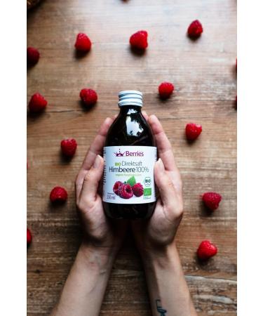 Buy Organic Raspberry Juice 6 Pack (6x250ml) - Pure Cold-Pressed Vegan No Sugar No Preservatives - Berriespolska  - Buy Online on GoSupps.com