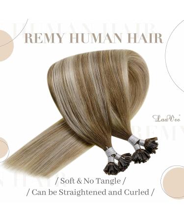 Premium Real Hair Extensions - Brown U-Tip & Balayage 50g Pre-Bonded Extensions - Buy Online on GoSupps.com