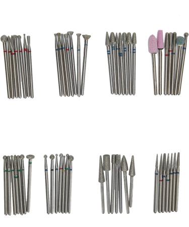 Sonew 56Pcs Nail Drill Bits Set Nail Polishing Bits Manicure Emery Polishing Grinding Nail Art Polish Tool for Nail Salon - Buy Online on GoSupps.com