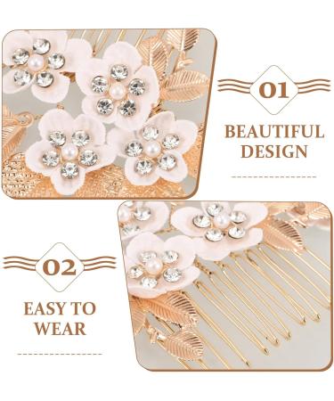 minkissy 1 Set Flower Headpieces Wedding Bride Hair Pin Hair Comb Bridal Hair Accessories for Women Girls - Buy Online on GoSupps.com