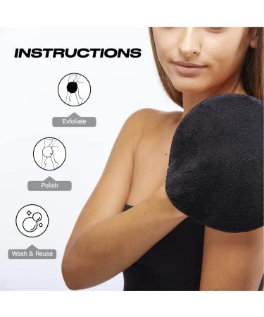 Face Halo Body Exfoliator & Polish - Dual-sided Mitt with HaloTech Fibers | Chemical-Free and Eco-Friendly | Gentle on All Skin Types | Saves Money with Just Add Water - Buy Online on GoSupps.com