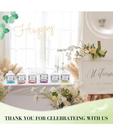24 Set Bath Salts Bulk Eucalyptus Bubble Bath Spa Gift for Women | Relaxing Mineral Soak for Weddings Bridal Showers & Favors | Includes Thank You Cards & Organza Bags - Buy Online on GoSupps.com