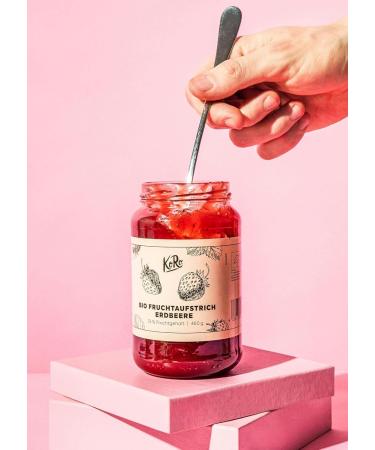  KoRo KoRo - Organic Strawberry Spread 460g - Contains 75% Fruit - Organic - Fruity and Sweet Taste - Buy Online on GoSupps.com
