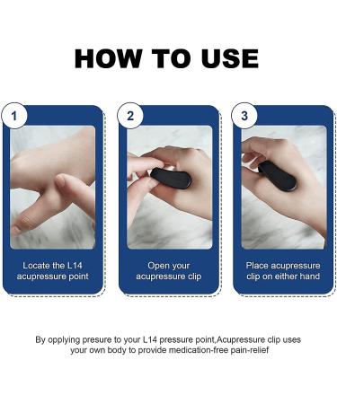 8-Piece Acupressure Clip Set - Portable Massage Device for Pain Relief Weight Loss & Stress Relief - Buy Online on GoSupps.com