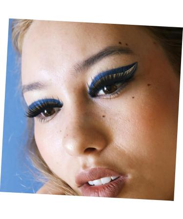 DOITOOL 4 pairs Tape Strip Stick Temporary Strips Party Eyeliner Makeup Self Fake Liners Shiny Tapes and 1 count (Pack of 1) Gloden - Buy Online on GoSupps.com