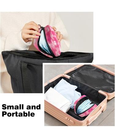 Guantierendiy Sanitary Napkin Storage Bag Pink Tie Dye Menstrual Cup Pouch Nursing Pad Holder Tampon Bags Feminine Product Pouches Portable Period Kit Bag Color 6 - Buy Online on GoSupps.com