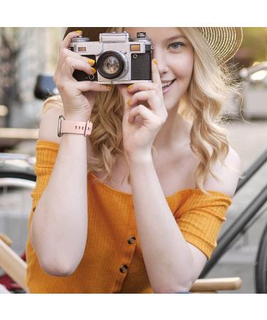 Dirrelo 4 Pack Band Compatible with Fitbit Sense & Fitbit Versa 3 Bands Women Men  Soft TPU Sport Watch Strap Replacement Versa 3 Sense Versa 4 Sense 2 Smartwatch Wristband Small  Black/Bluegrey/White/Sandpink Small Black/Bluegrey/White/Sandpink - Buy Online on GoSupps.com